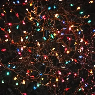 christmas lights iphone wallpaper