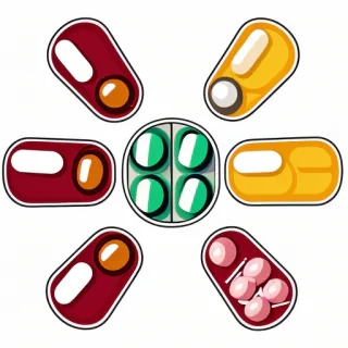 pills drawing