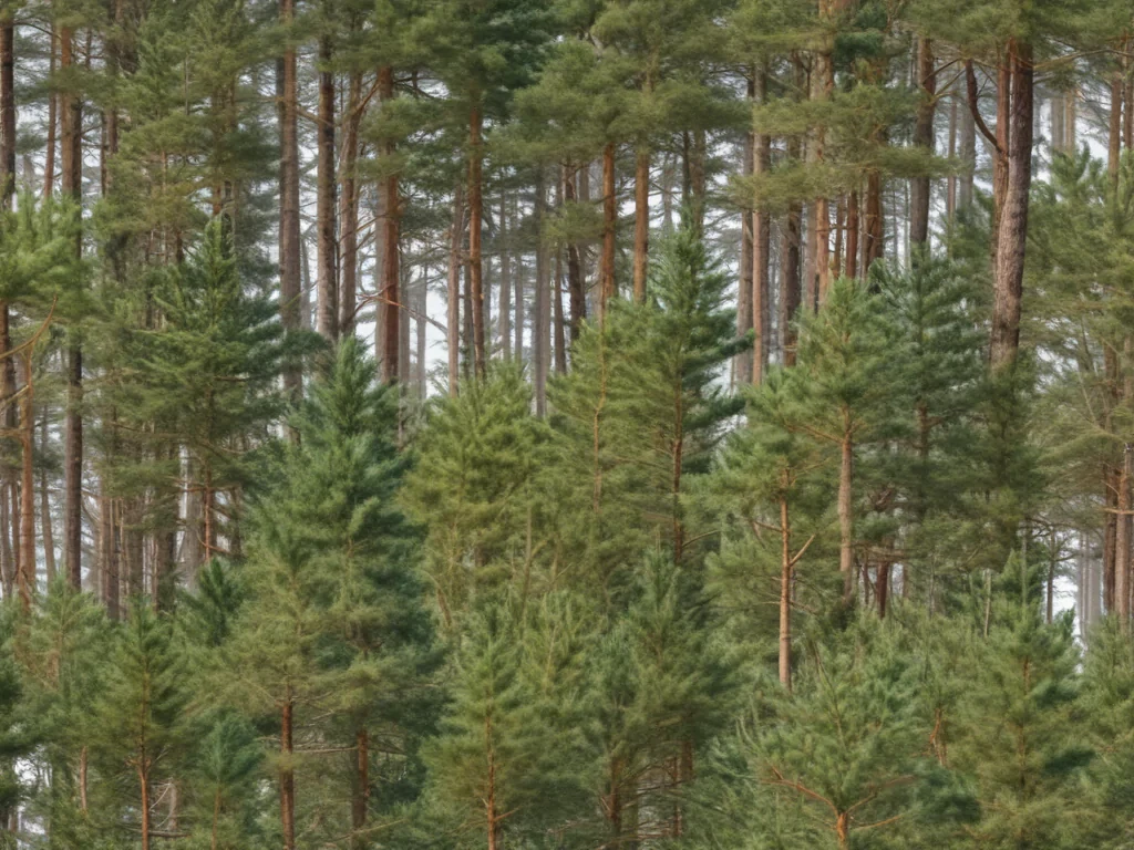 pine trees transparent background
