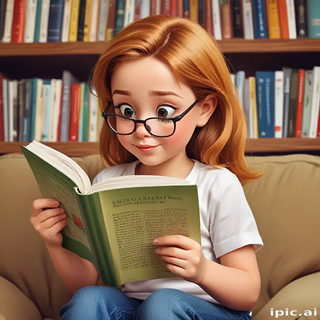 reading cartoon