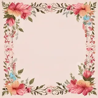 free flower border clipart