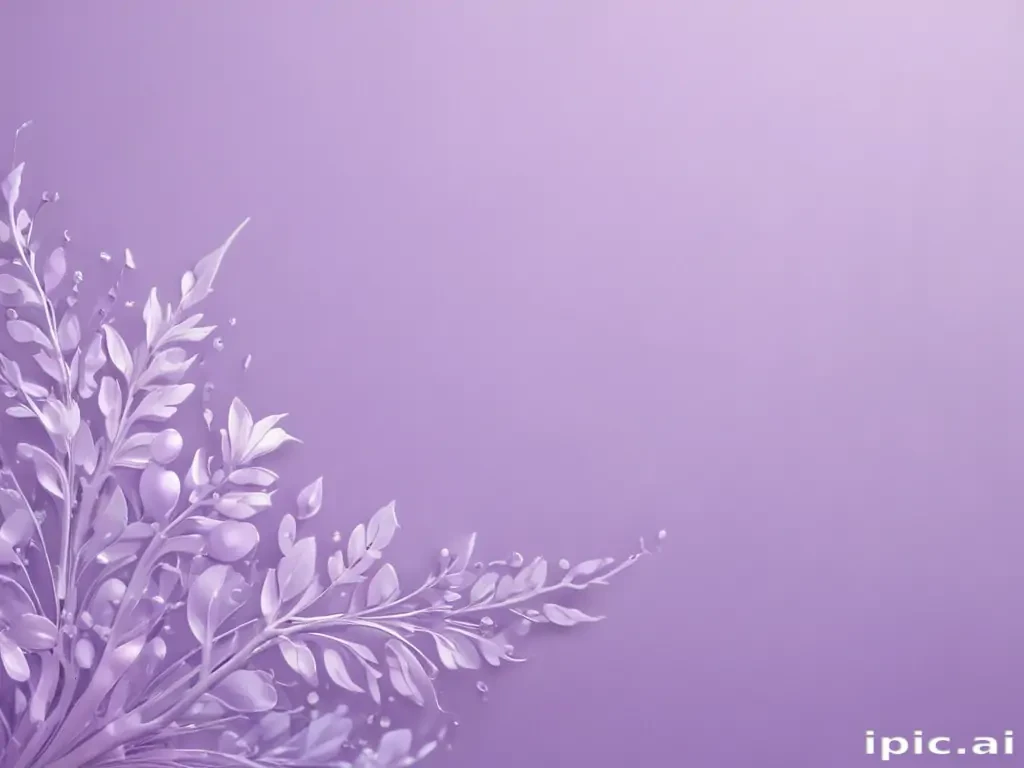 Delicate Lavender Floral Design with Soft Background for Elegant Aesthetic