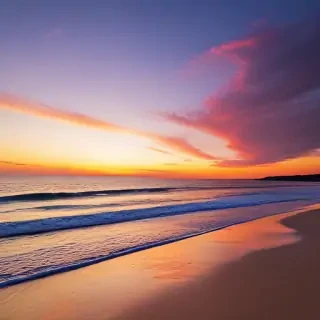 beach background sunset