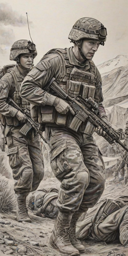 army drawing