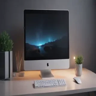 computer mockup