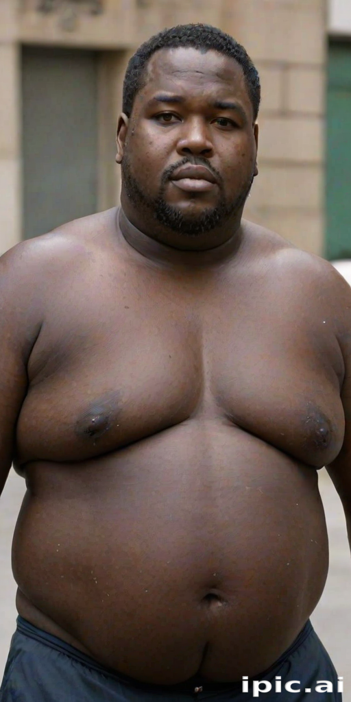 black fat man