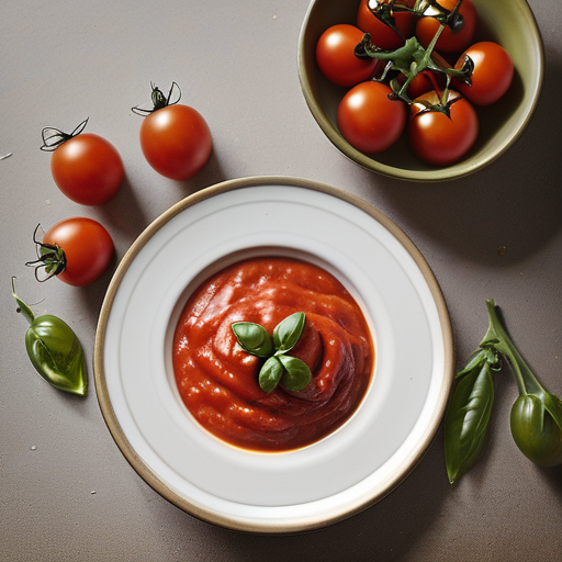 tomato sauce with cherry tomatoes