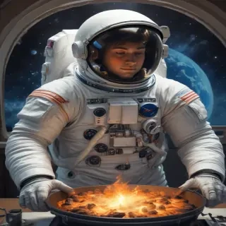 astronaut cartoon