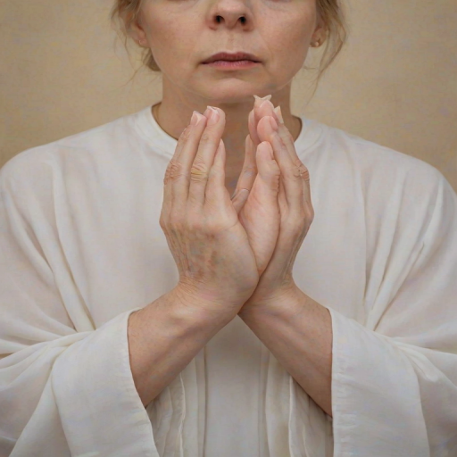 transparent prayer hands