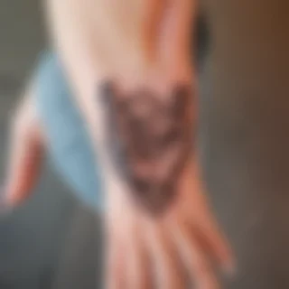 i love you sign language tattoo