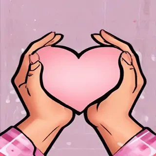 heart hands clipart