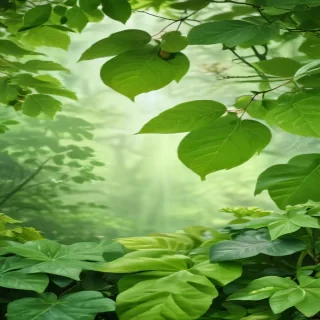 green leaves background