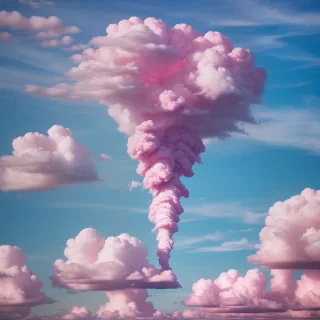 pink cloud aesthetic