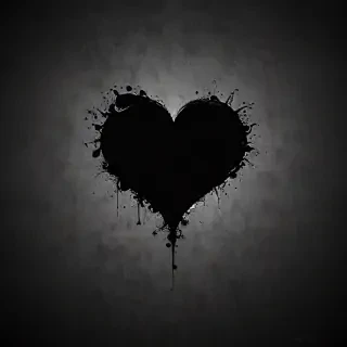 wallpaper black heart