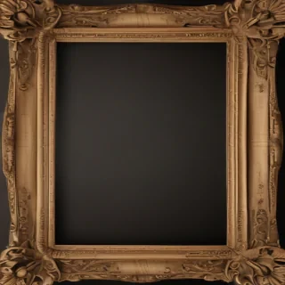 wooden picture frame png