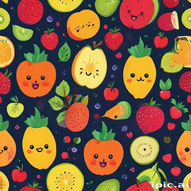 cute fruit backgrounds