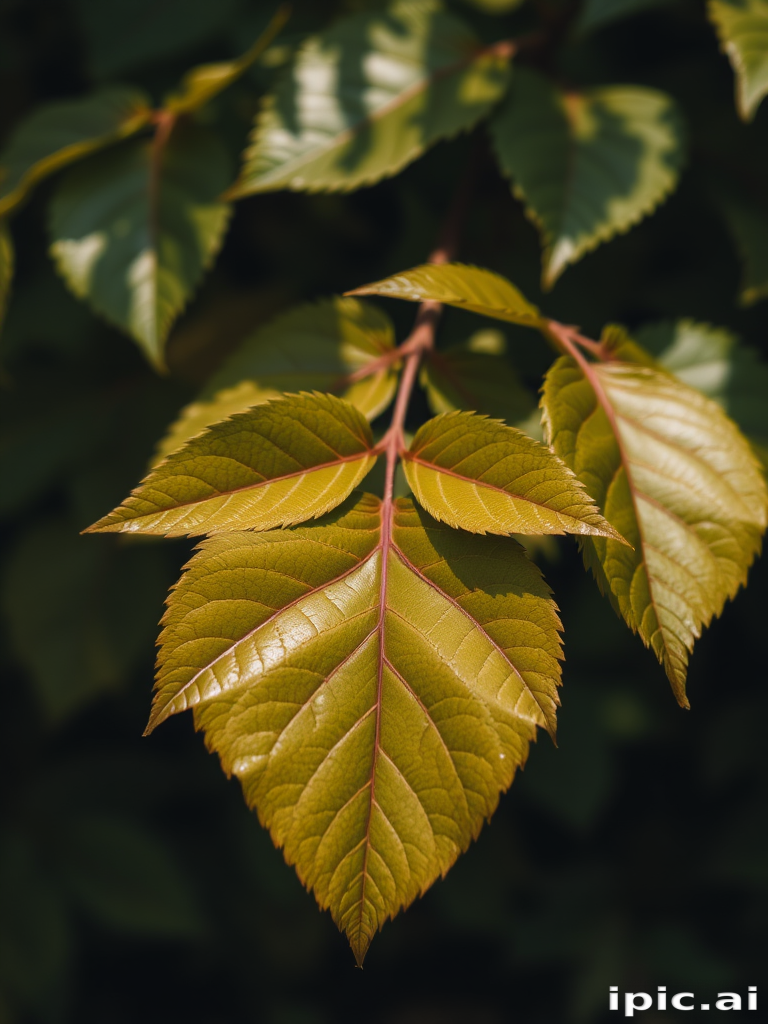 leaves transparent