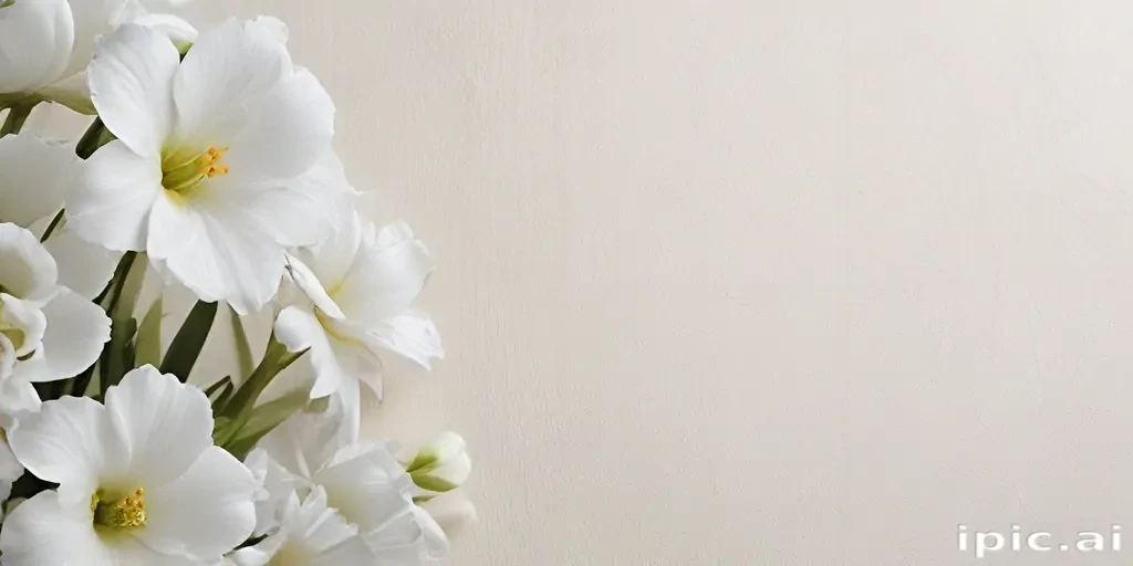 background white flower