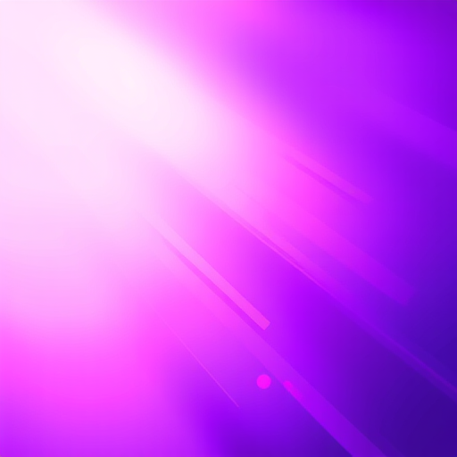 Create a vibrant abstract background with purple gradients and streaks of light, captured with a DSLR camera, using a 50mm lens, f/1.8 aperture, ISO 200, and a shutter speed of 1/60 seconds in portrait orientation.