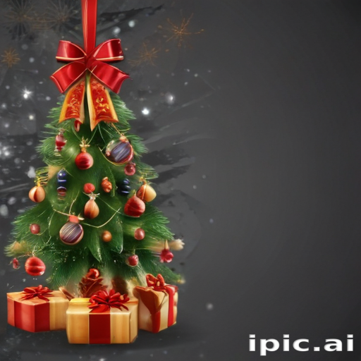 Festive Christmas Tree Adorned with Colorful Ornaments and Gifts Underneath