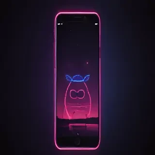 4k neon phone wallpaper