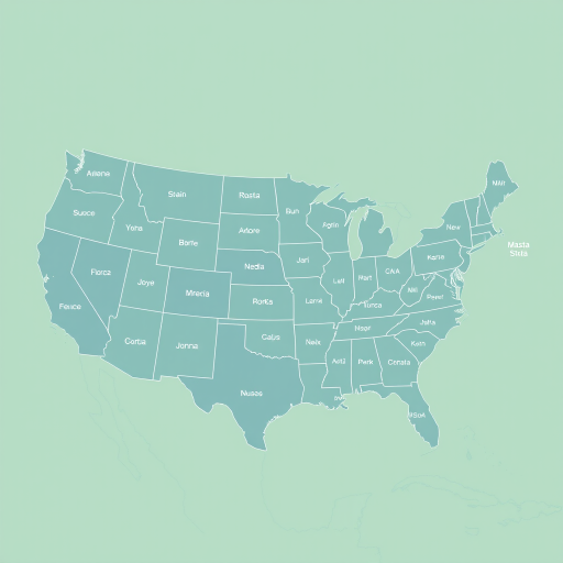 usa map states