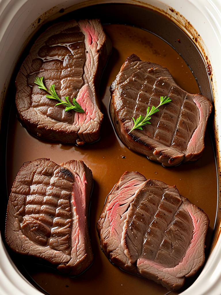 slow cooker rib eye steaks