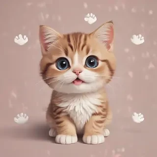 cute cat cartoon wallpaper