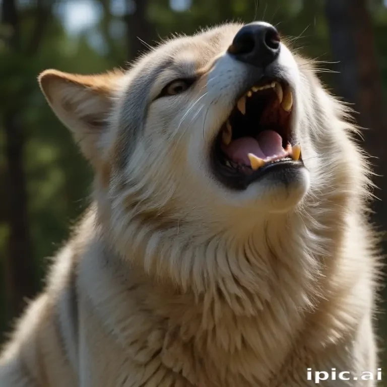 wolf howling png