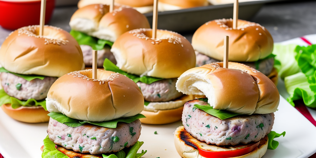 turkey burger sliders on hawaiian rolls
