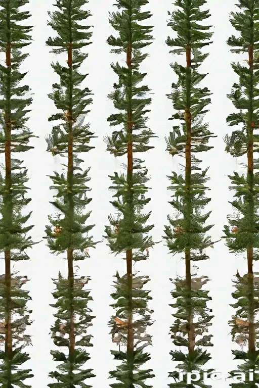 pine trees transparent background