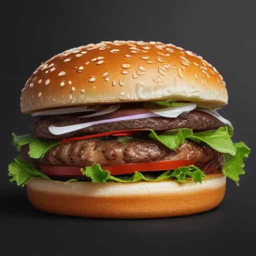 hamburger clipart black and white