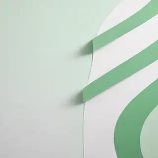 white and green background
