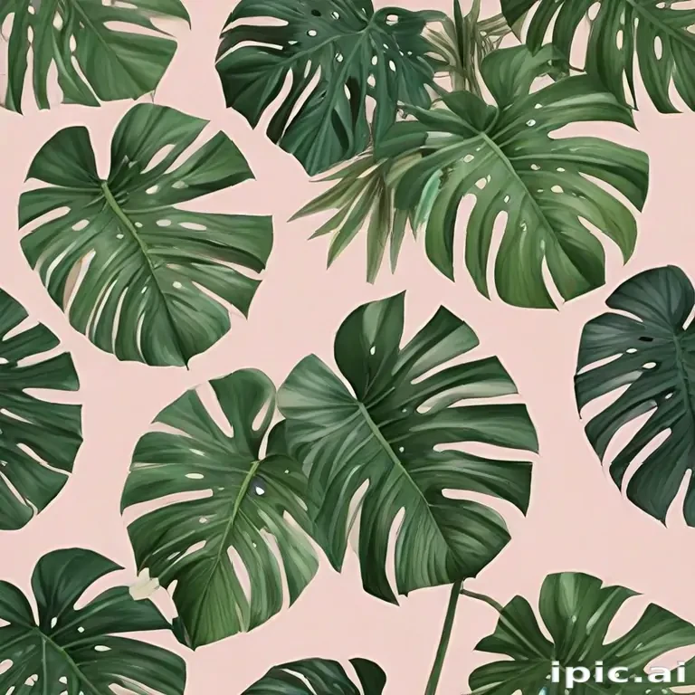 aesthetic monstera wallpaper