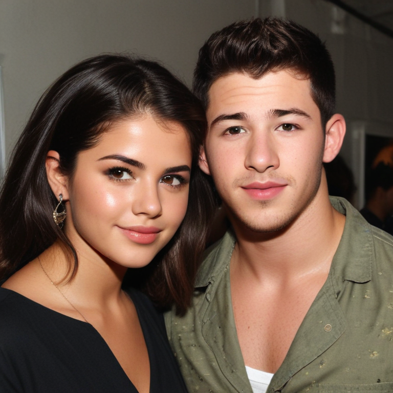 nick jonas with selena gomez