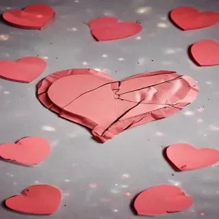 broken heart aesthetic