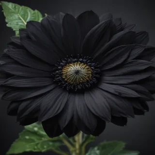 black flower