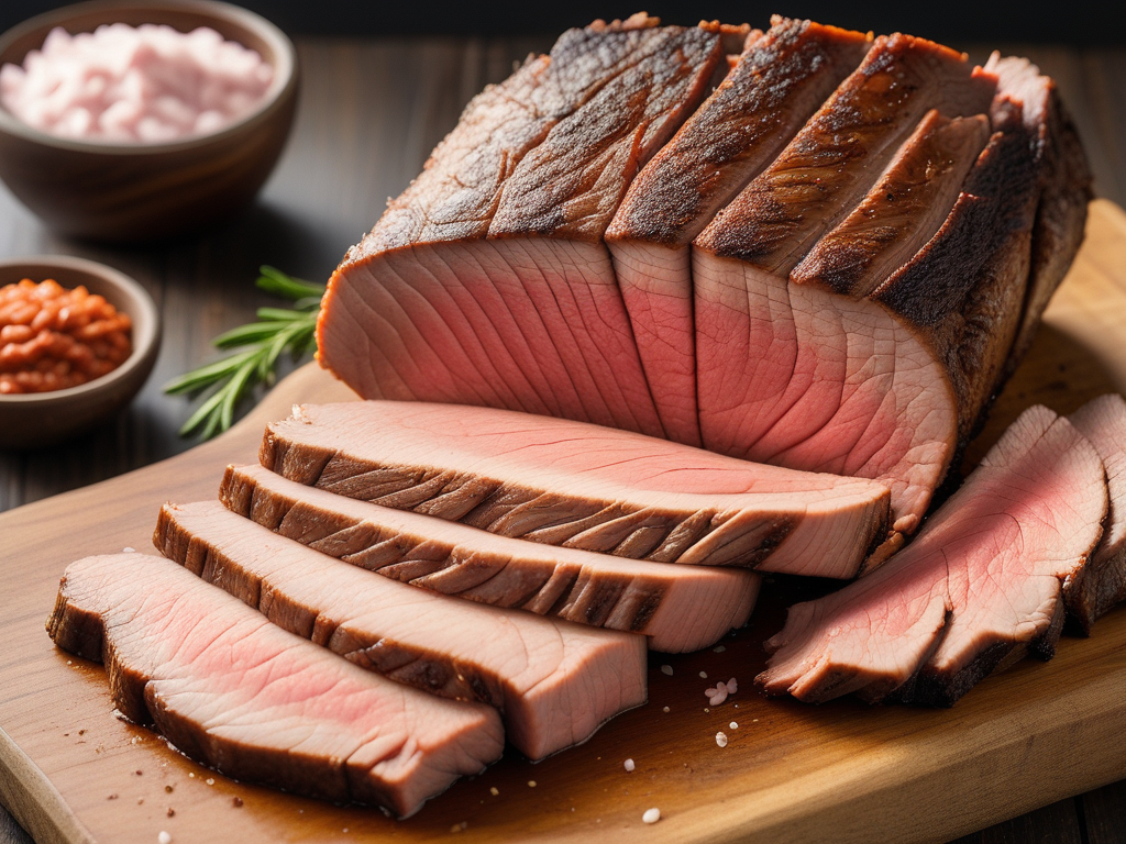 how much protein is in brisket