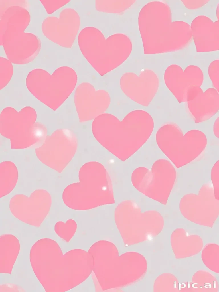 pink heart transparent