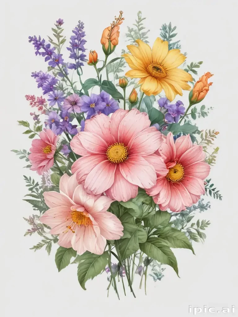 flowers clip art transparent background