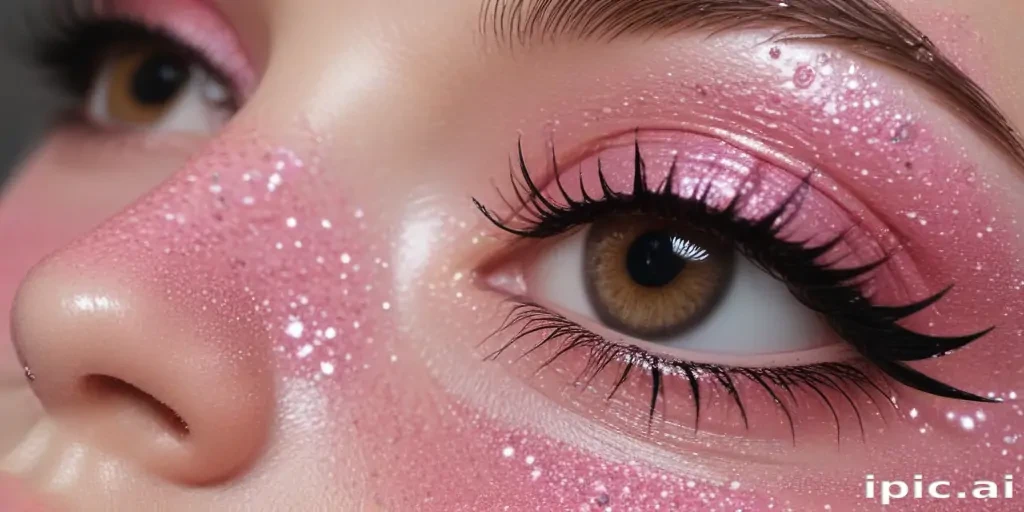 pink glitter aesthetic