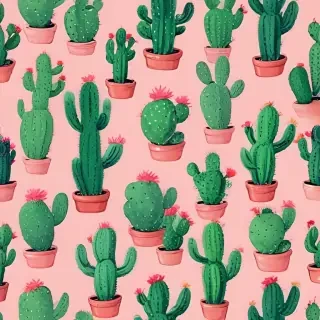 aesthetic cactus wallpaper