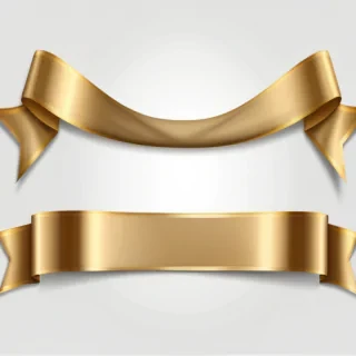 gold ribbon png