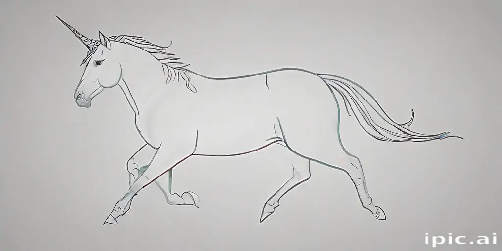 unicorn outline
