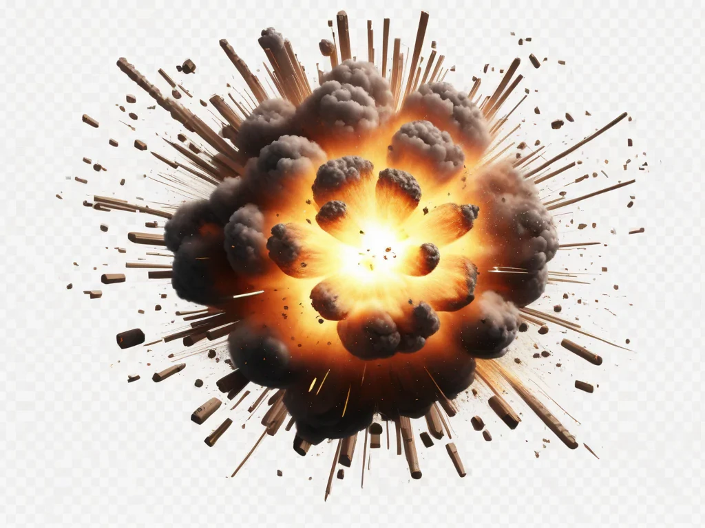 explosion transparent background