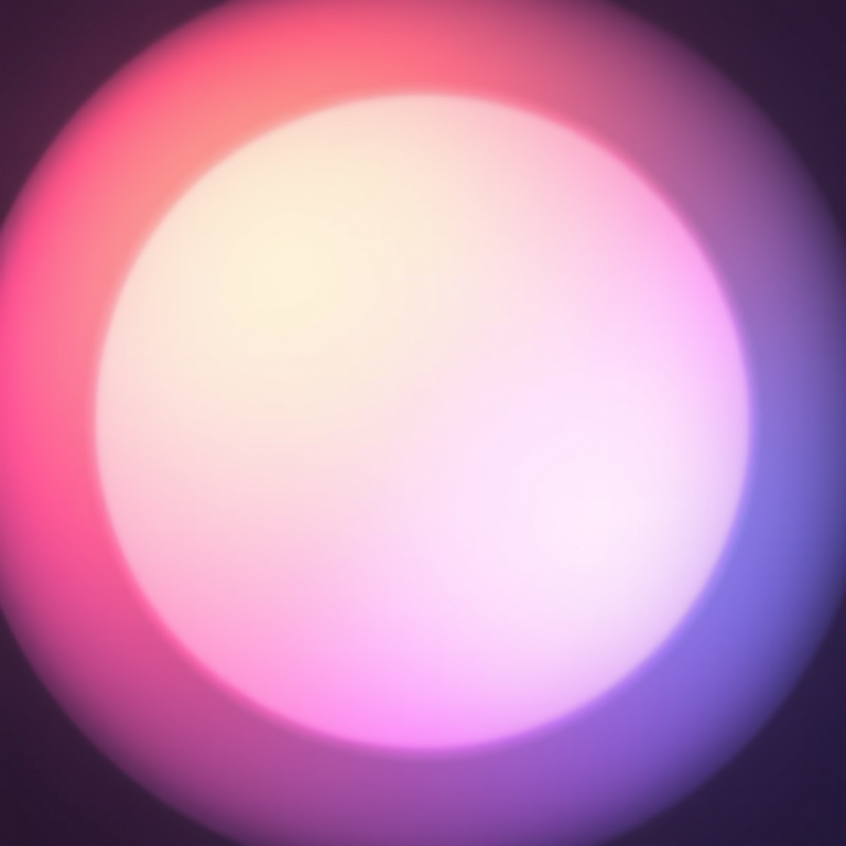 Create a vibrant circular gradient blend with soft pastel colors transitioning from deep pink to light lavender, shot with a Canon EOS R5, 50mm lens, f/1.8 aperture, ISO 100, in natural light for enhanced image quality and smooth gradients.