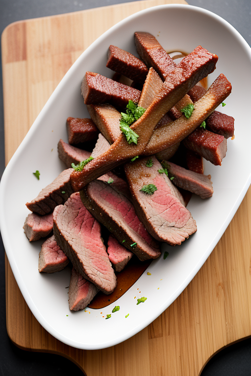 beef marrow bones with meat