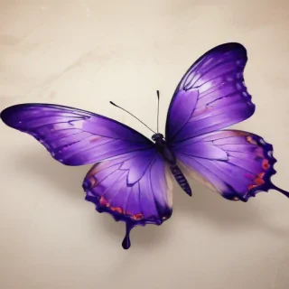 purple butterfly clipart