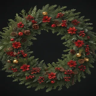 christmas wreath transparent