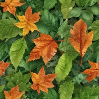 leaves transparent